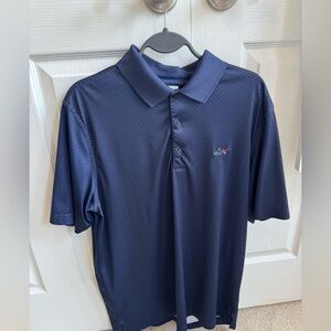 Men's Navy Polo Shirt by Greg Norman. Size L.